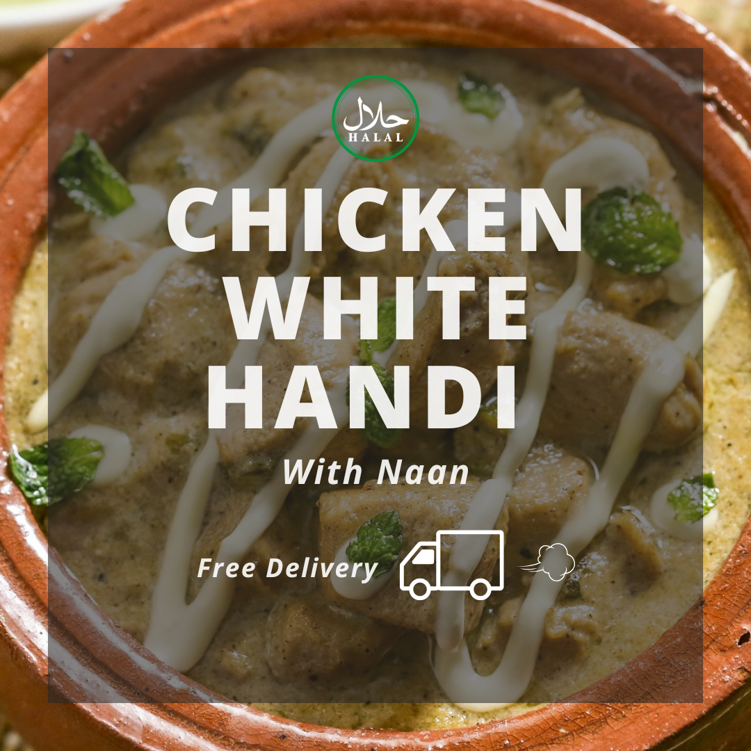 Chicken White Handi with Naan