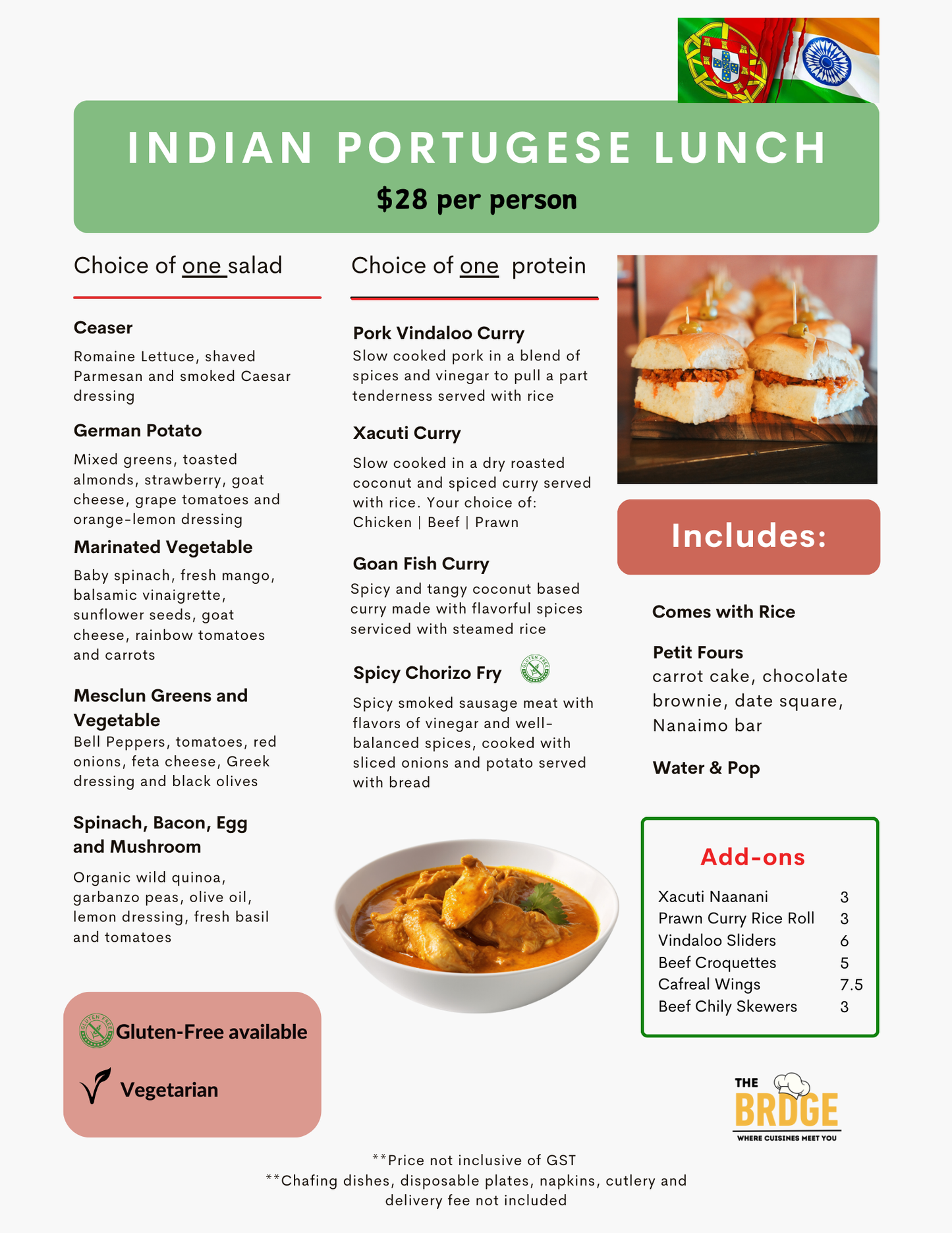 Indian Portuguese Lunch