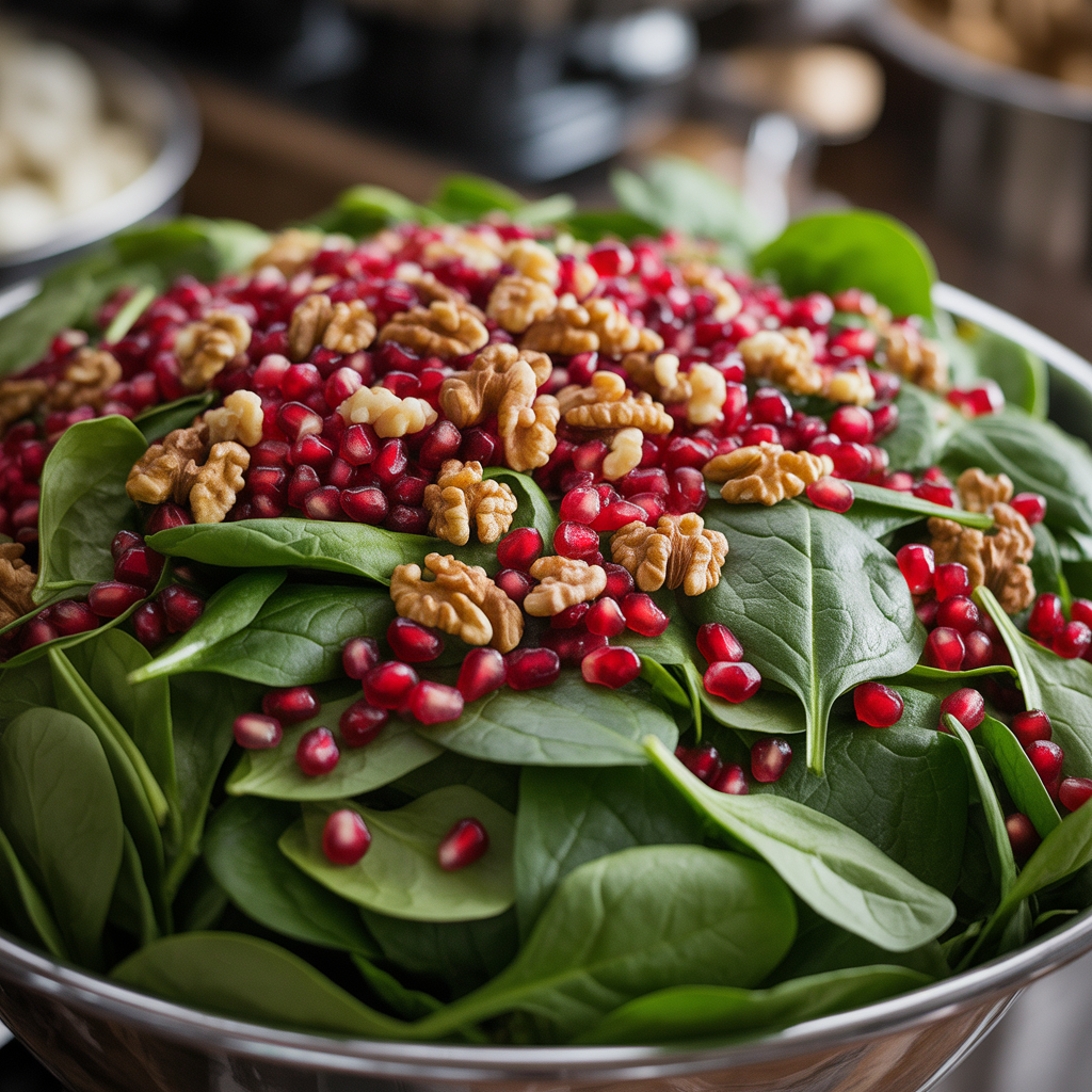 Spinach & Pomegranate Salad