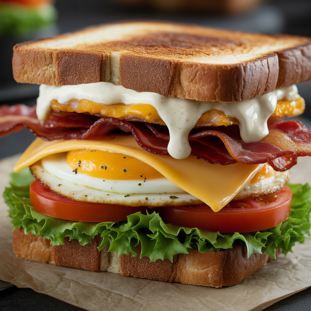 BLT With Cheese & Egg Sandwich