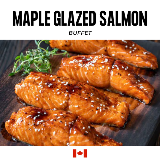 Maple-Glazed Salmon Buffet