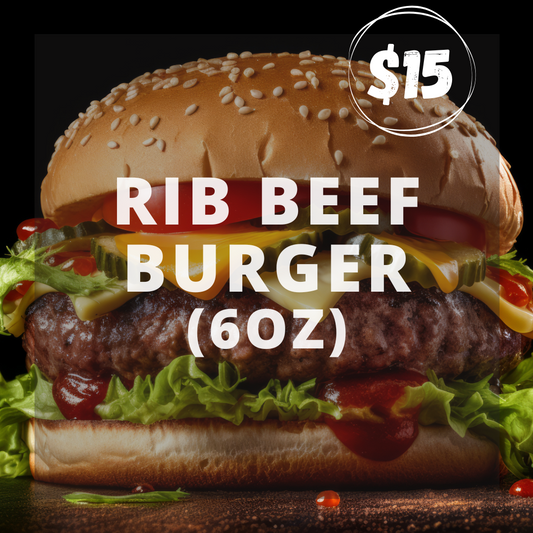 Rib Beef Burgers (6oz)