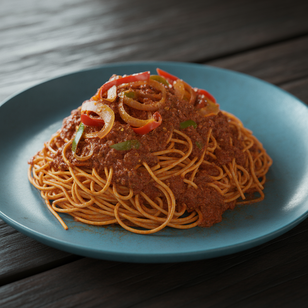 Jollof Spaghetti