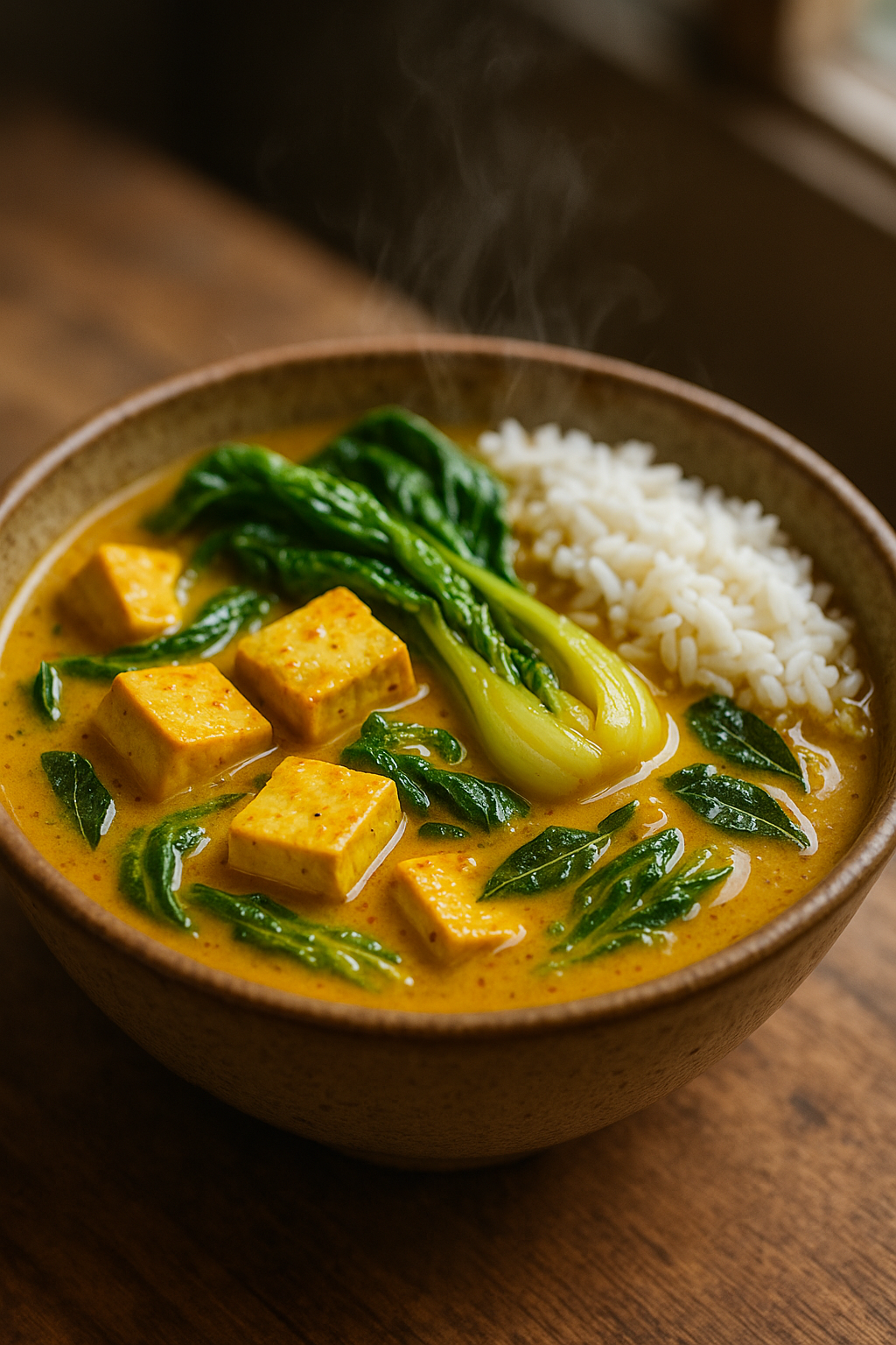 Tofu Pak Choy Caldin Curry