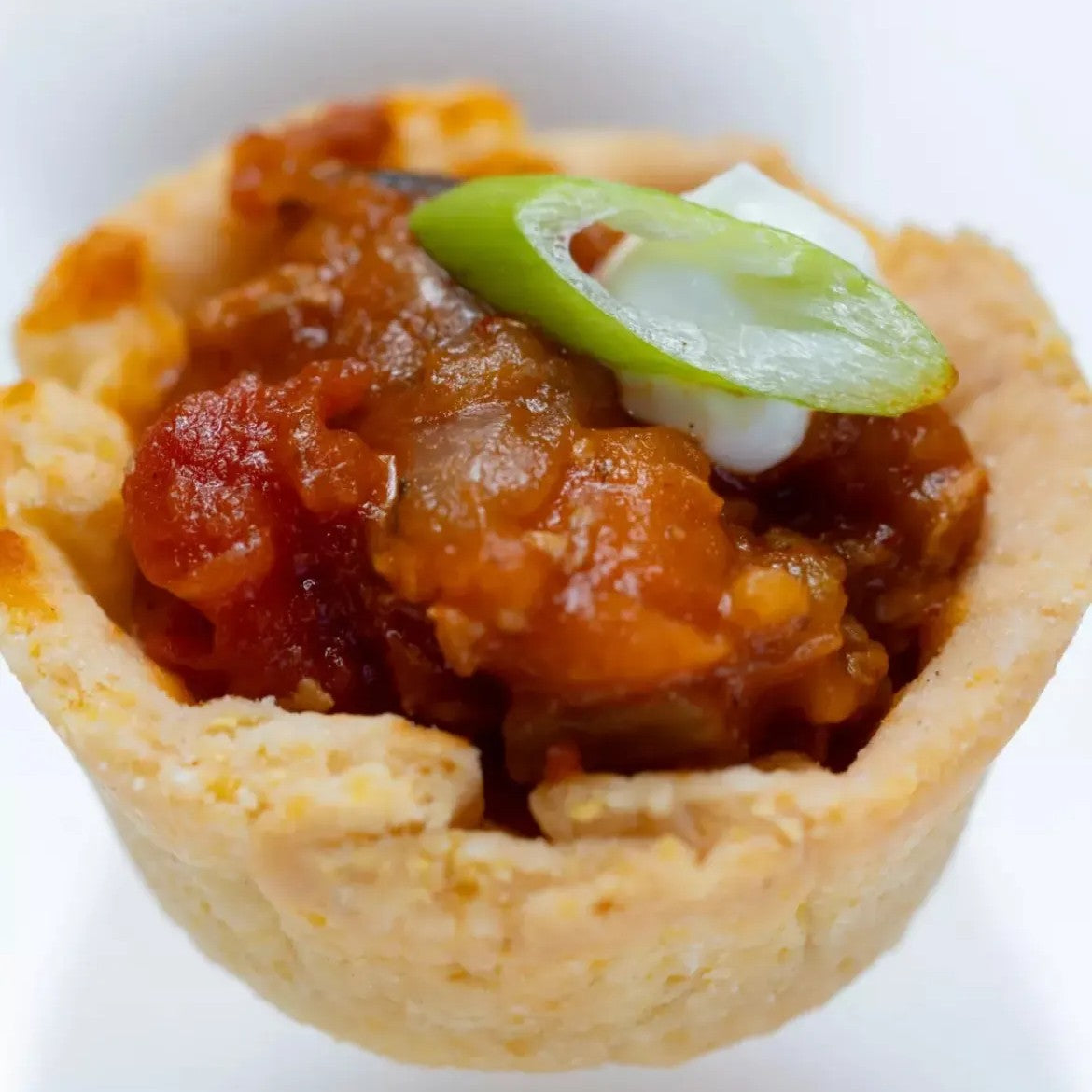Mini Tomato Jam & Whipped Feta Tart