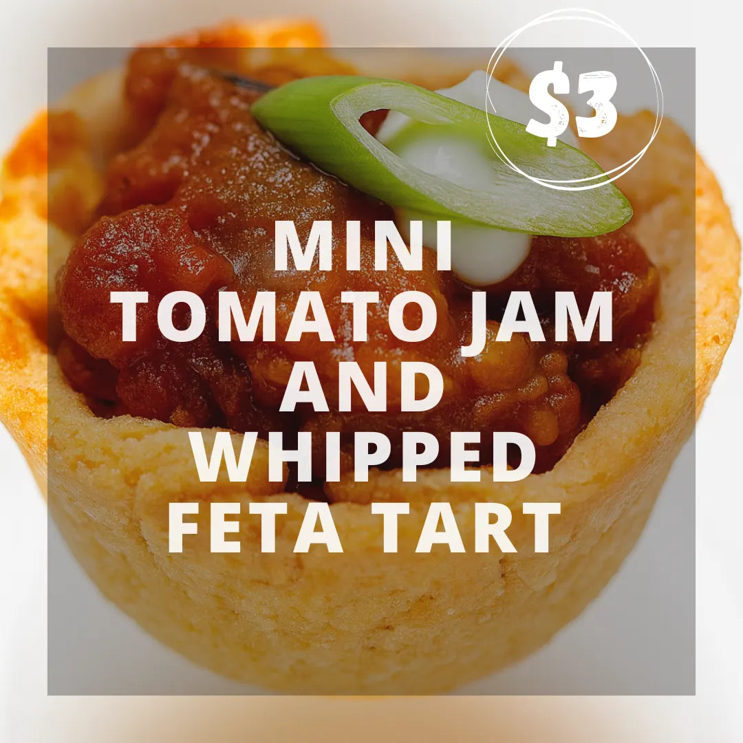 Mini Tomato Jam & Whipped Feta Tart