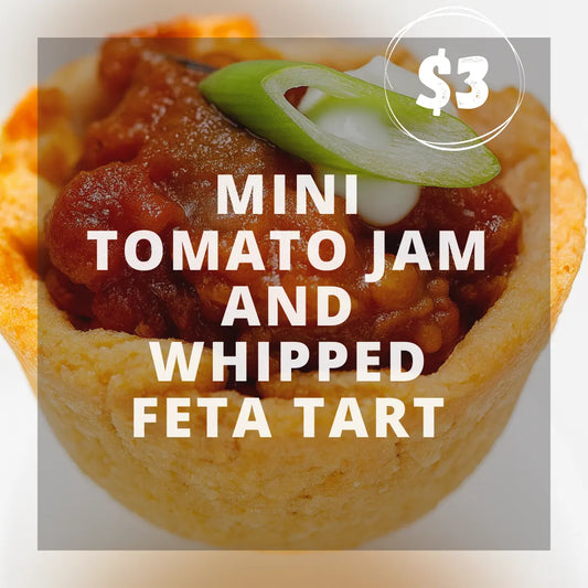Mini Tomato Jam & Whipped Feta Tart