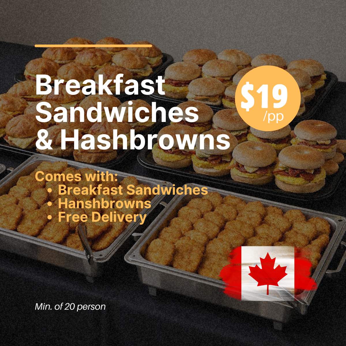 Breakfast Sandwiches & Hashbrowns