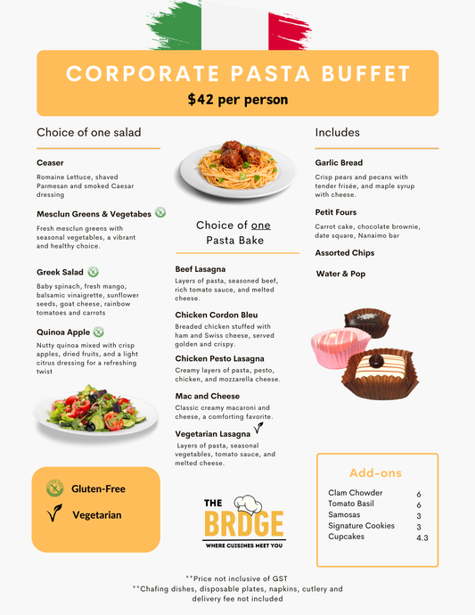 Corporate Pasta Buffet