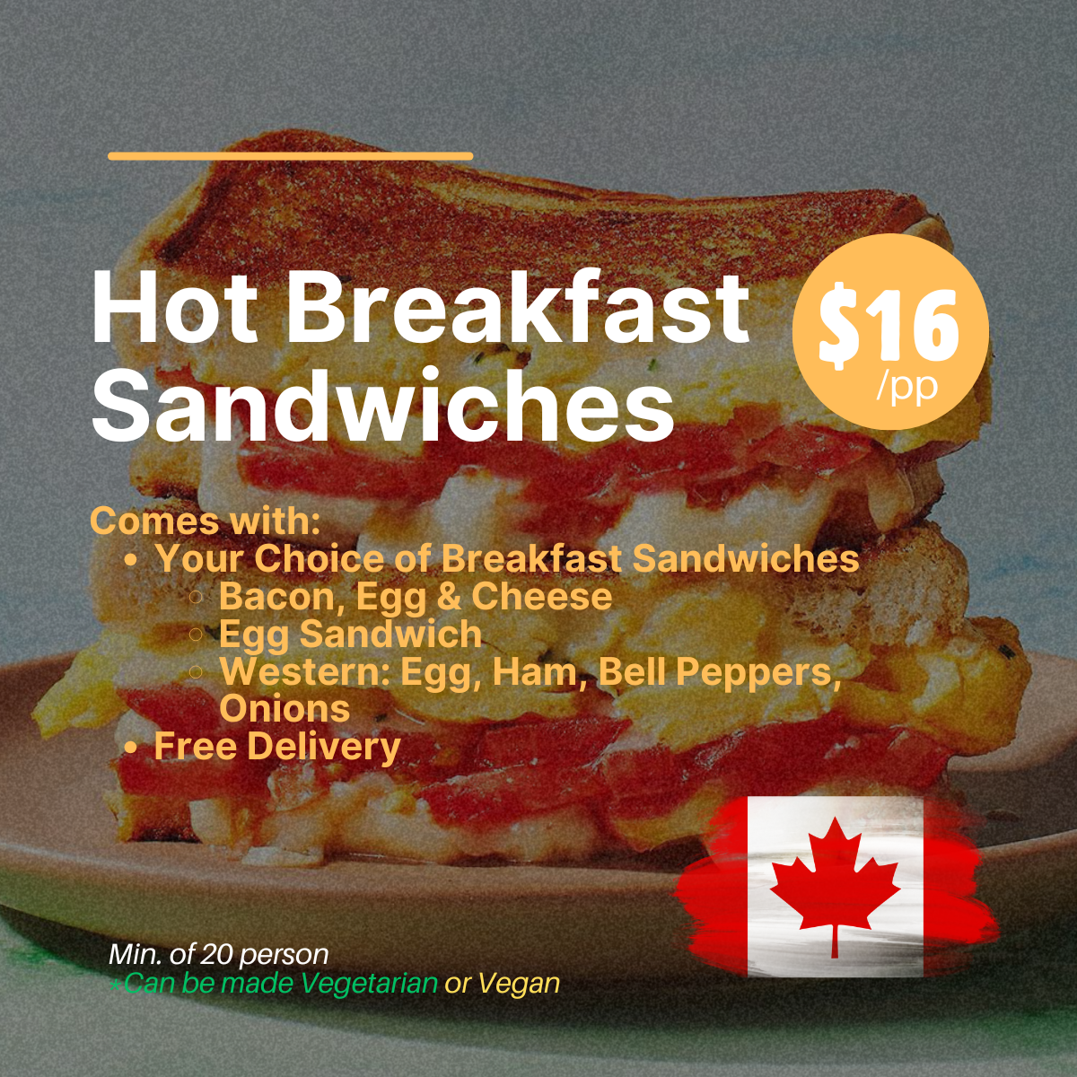 Hot Breakfast Sandwiches