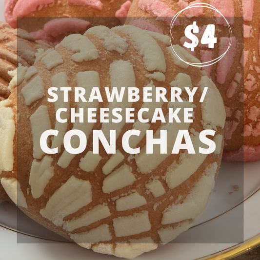 Strawberry/Cheesecake Conchas