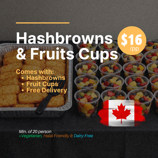 Hashbrowns  & Fruits Cups
