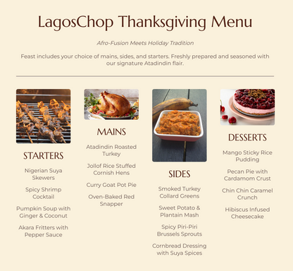Nigerian Thanksgiving Menu