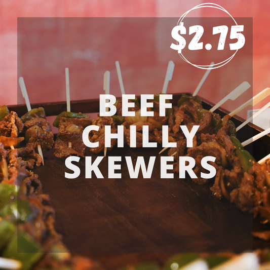 Beef Chilly Skewers