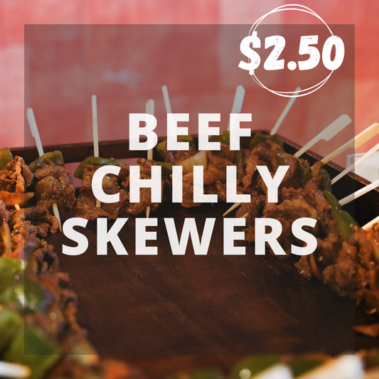 Beef Chilly Skewers