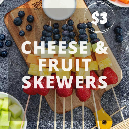 Cheese & Fruit Skewers (Watermelon & Feta/Haloumi)