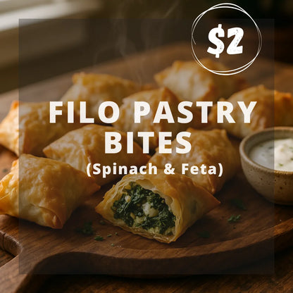 Filo Pastry Bites (Spinach & Feta)