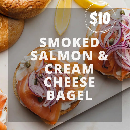 Smoked Salmon & Cream Cheese Bagel